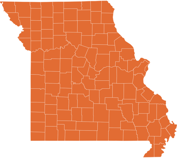 A map of Missouri